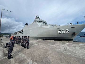 KRI Banjarmasin-592 Dikerahkan Dukung Operasi Trisula Jaya 2026