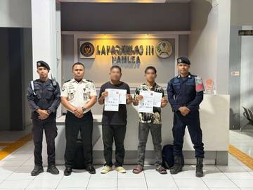Dua Warga Binaan Lapas Namlea Hirup Udara Bebas