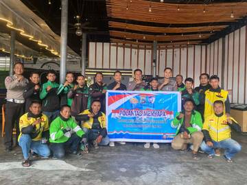 Kasat Lantas Touna Ajak Ojol Jaga Keamanan