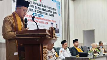 Bupati dan Wakil Bupati Touna hadiri silaturahmi Kemenag