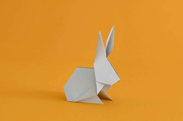 Kelinci Origami dari Kertas