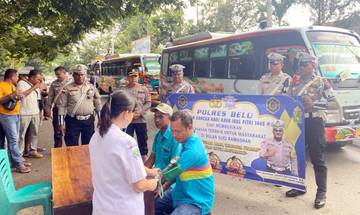 Polres Belu Sosialisasi "Mudik Aman, Keluarga Nyaman" Idulftri 1446 H