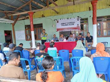 Waka Polres Alor Pimpin Jumat Curhat Wetabua