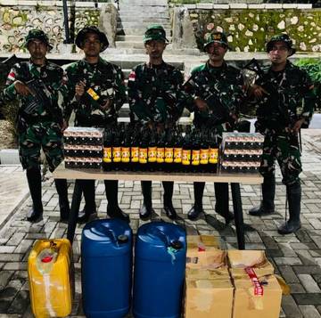 Satgas Pamtas Gagalkan Barang Ilegal ke Timor Leste 