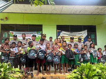 Polres Belu Peduli Pendidikan di Perbatasan