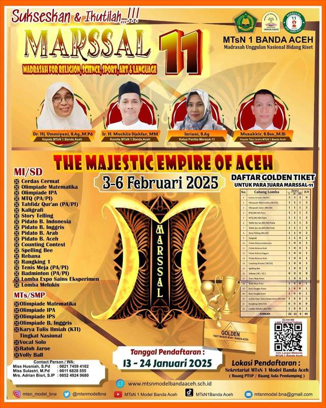 1.659 Peserta Siap Ikut  Kompetisi MARSSAL-XI 