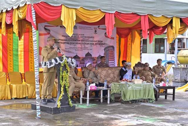 Bupati Aceh Jaya Resmikan Program Desa Antikorupsi 