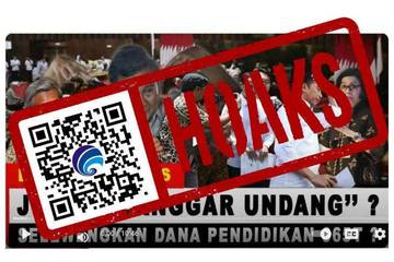 Hoaks! Video Klaim Penyelewengan Dana Pendidikan Jokowi