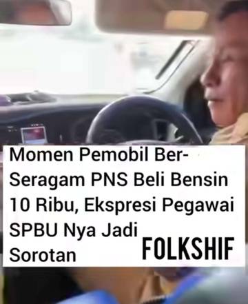 Viral, Video Diduga PNS Beli Bensin Sambil Tertawa