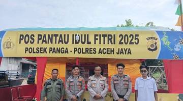 Pos Pantau Polsek Panga Siap Amankan Idul Fitri