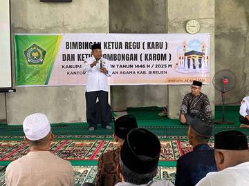 Kemenag Bireuen Lakukan Pembinaan Karu dan Karom Haji 