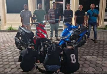 Polisi Bekuk Tiga Pelaku Curanmor di Darussalam