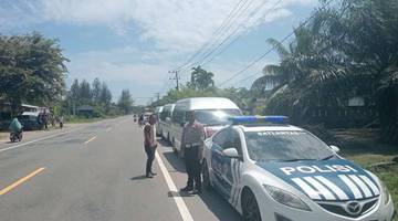 Polisi Kawal Kepulangan Jemaah Haji Aceh Jaya 