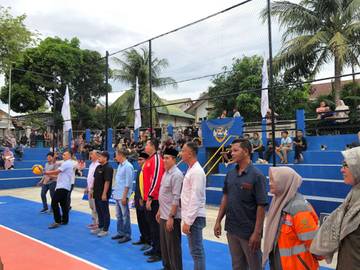 Turnamen Voli Antar Kemukiman Lhoknga dan Leupung Dibuka