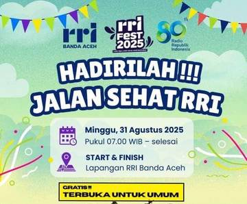 RRI Gelar Jalan Sehat, Banyak Hadiah Menarik 