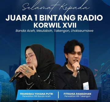 Fitrahul dan Fransiska Juara Bintang Radio Korwil Aceh