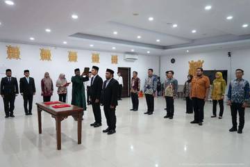 Kemenkum Aceh Lantik Fungsional Pranata Komputer 