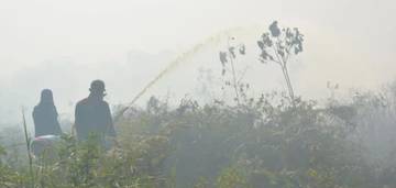 Puting Beliung Hambat Pemadaman Karhutla di Aceh Barat