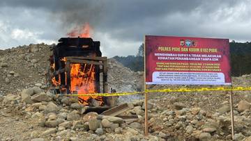 Polda Aceh Tindak Tambang Emas Ilegal di Geumpang