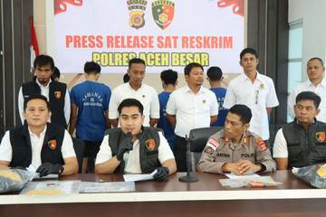 Polisi  Ringkus Komplotan Curanmor di Aceh Besar
