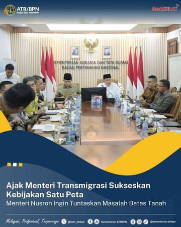 Program Kebijakan Satu Peta Perlu Kerjasama