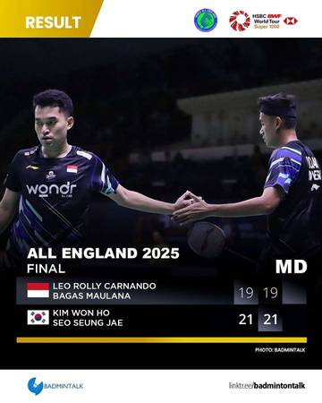 Kecewa, Indonesia Nihil Gelar di All England 2025