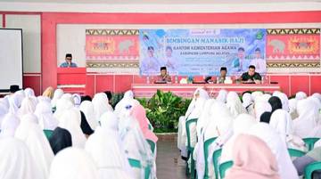 Calon Jemaah Haji Lampung Selatan Ikut Manasik 
