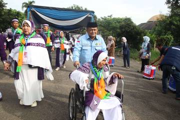 5.500 Jemaah Haji Lampung Sudah Diberangkatkan