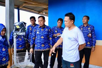 Wabup Tulang Bawang Sidak Pabrik Pengolahan Singkong