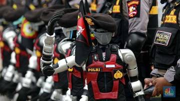 Penampilan Robot Polisi Di HUT Bhayangkara ke 79
