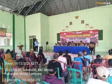 Polres Mesuji Gelar Jumat Curhat dan Bakti Sosial