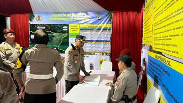 Kapolres Mesuji Cek Pos Operasi Lilin Krakatau