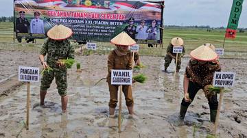 Kodam XXI/Radin Inten Dorong Lompatan Produksi Pangan