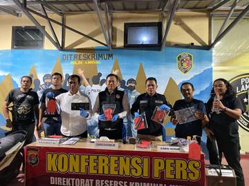 Polda Lampung Ungkap Pelaku Curanmor di Delapan TKP