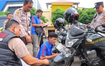 Polresta Bandar Lampung Cek Ratusan Kendaraan Dinas