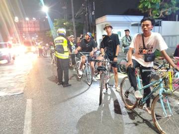 Satlantas Polresta Bandarlampung Imbau Komunitas Sepeda Patuhi Lalulintas