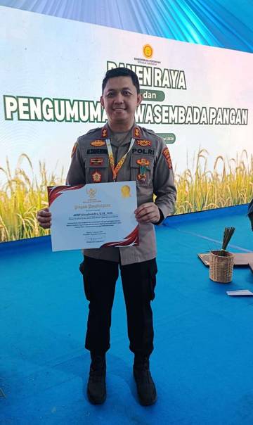 Kapolres Lampung Tengah Raih Penghargaan Presiden RI