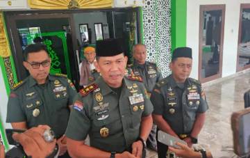 Kodam XXI/RI Salat Gaib Doakan Korban Longsor Cisarua