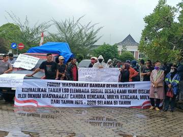 Aksi Damai Warga Bandar Dewa Berjalan  dengan Kondusif