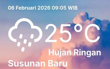 BMKG Prakirakan Hujan Meluas Hari Ini