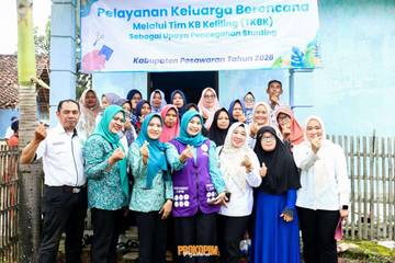 TP PKK Pesawaran Gelar KB Keliling Cegah Stunting