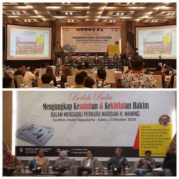 Bedah Buku Mengurai Kekeliruan dalam Kasus Mardani H. Maming