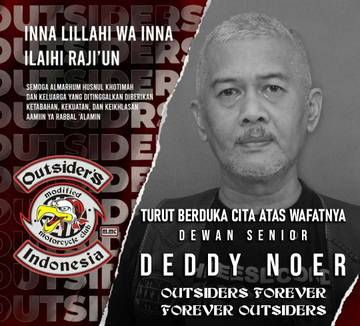Tokoh Motor MMC Outsiders, Deddy Noer Tutup Usia