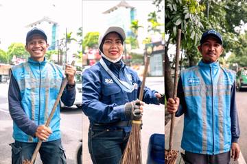 Cerita Penyapu Jalanan di Momen Libur Lebaran