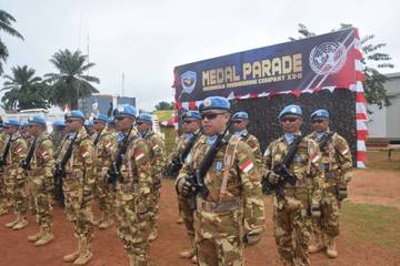 TNI Kontingen Garuda XX-U Monusco Raih Kehormatan PBB