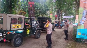 Polsek Jalancagak Kawal Jambore Nasional Toyota Land Cruiser