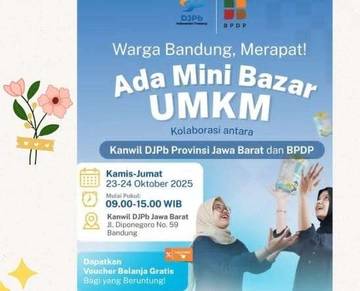 Dukung Produk Lokal: Mini Bazar UMKM DJPb Jabar