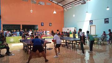 Kemeriahan Minggu Ceria Bersama Raja Galuh Bermain Pingpong 