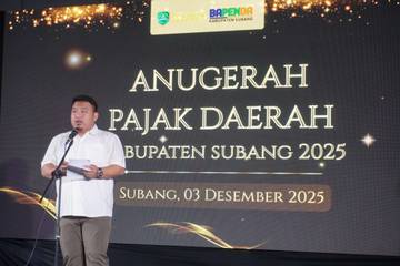 Harapan Bupati Reynaldi Pada Anugrah Pajak Daerah 2025