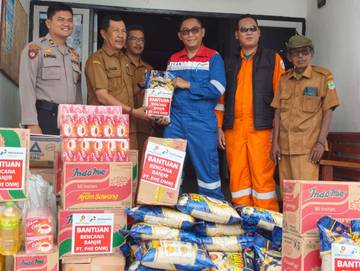Respon Bencana, PHE ONWJ Distribusikan  Logistik ke Karawang